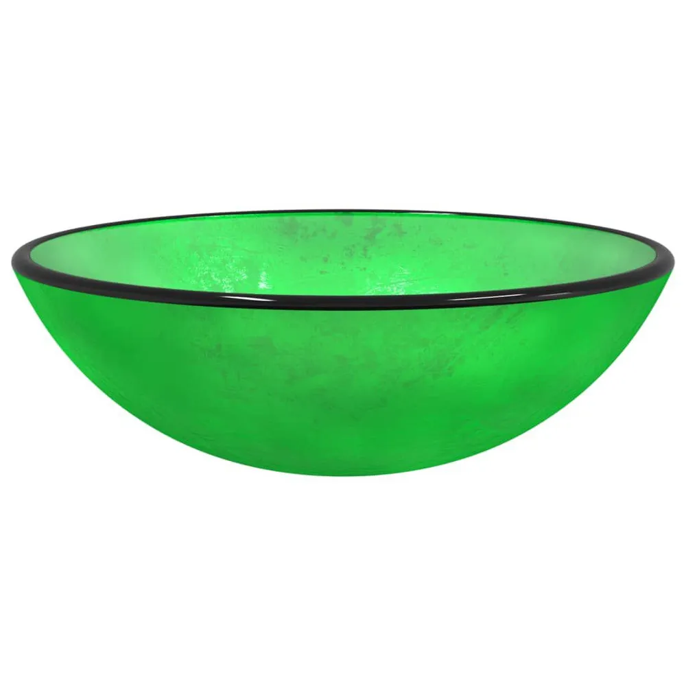 Lavabo Verre trempé 42x14 cm vert