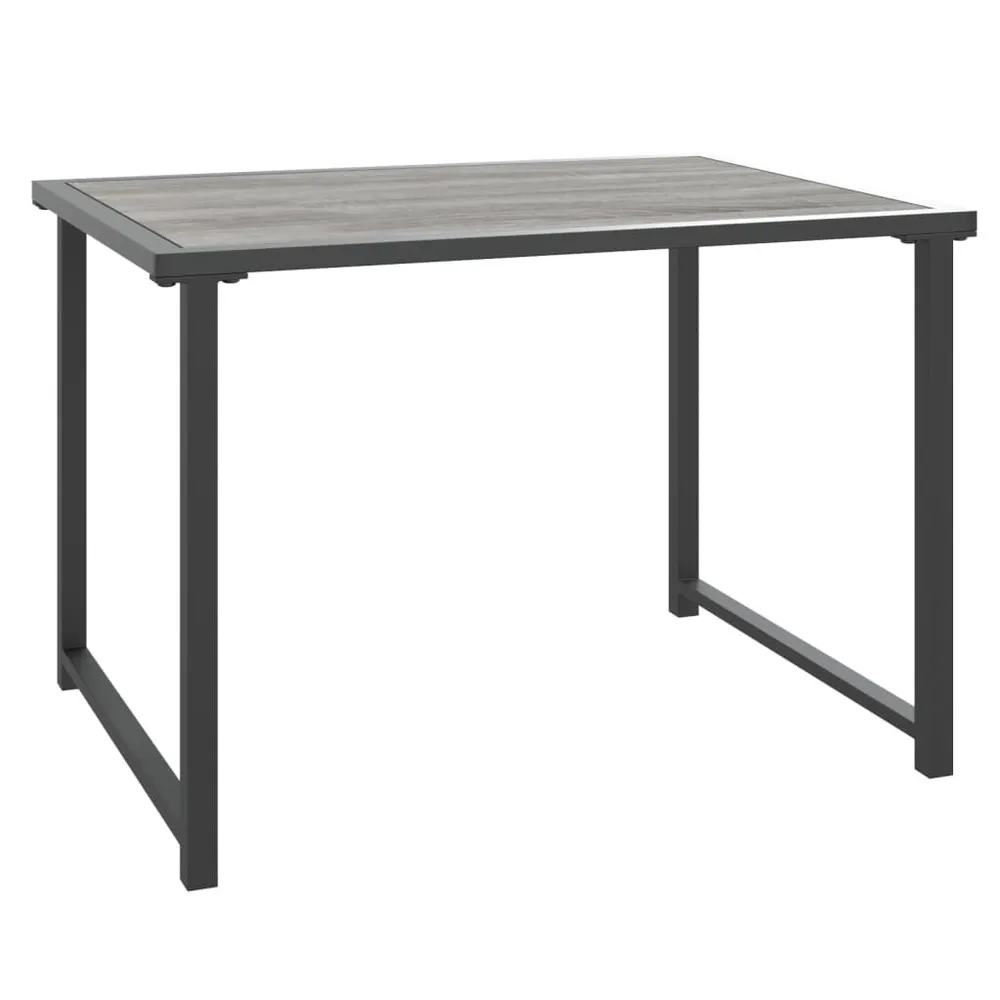 Table de jardin anthracite 55x40x37 cm acier