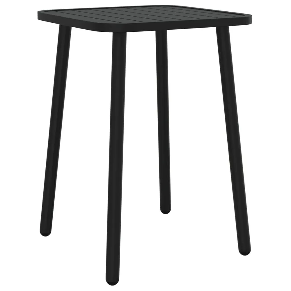 Table de jardin anthracite 50x50x71 cm acier