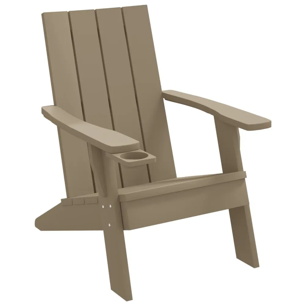 Chaise de jardin Adirondack marron évident 75x88,5x89,5 cm PP