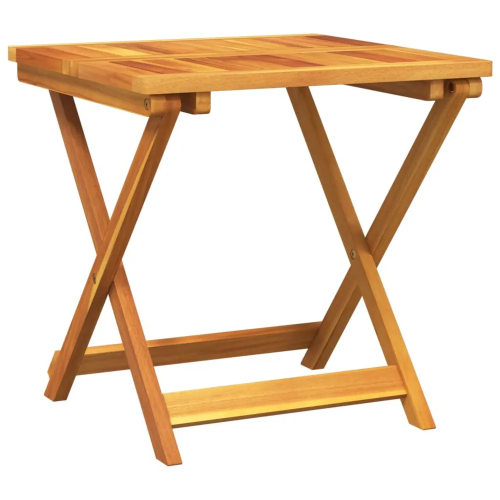 Table pliable de jardin 50x50x50 cm bois d'acacia solide