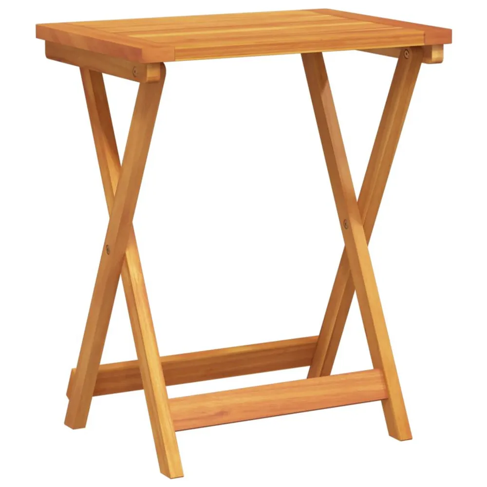 Table pliable de jardin 50x36x60 cm bois d'acacia solide