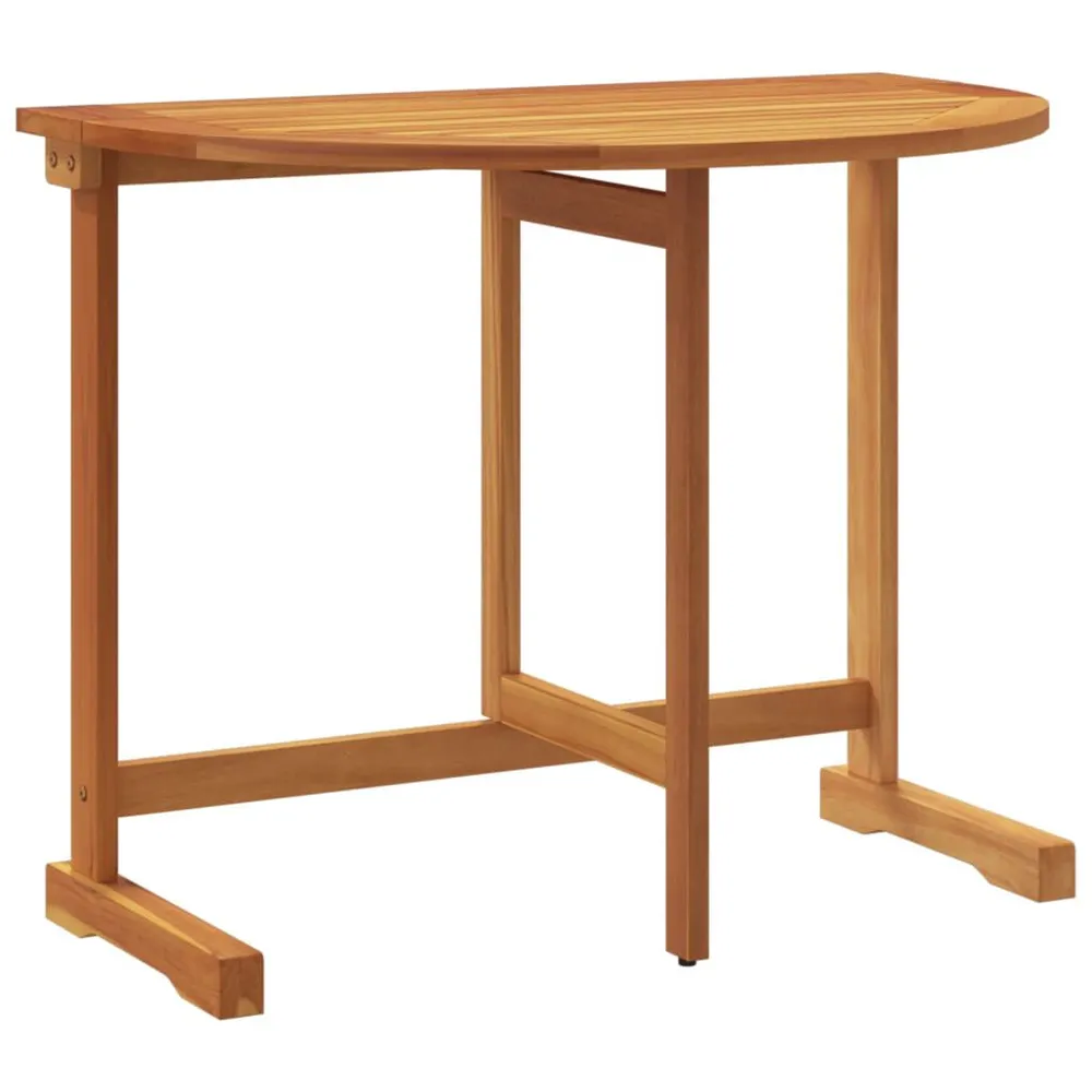 Table pliable de balcon 90x60x72 cm bois d'acacia solide