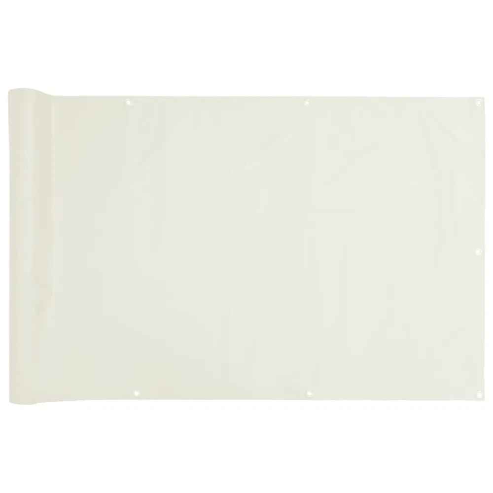 Écran d'intimité de balcon blanc 300x120 cm PVC