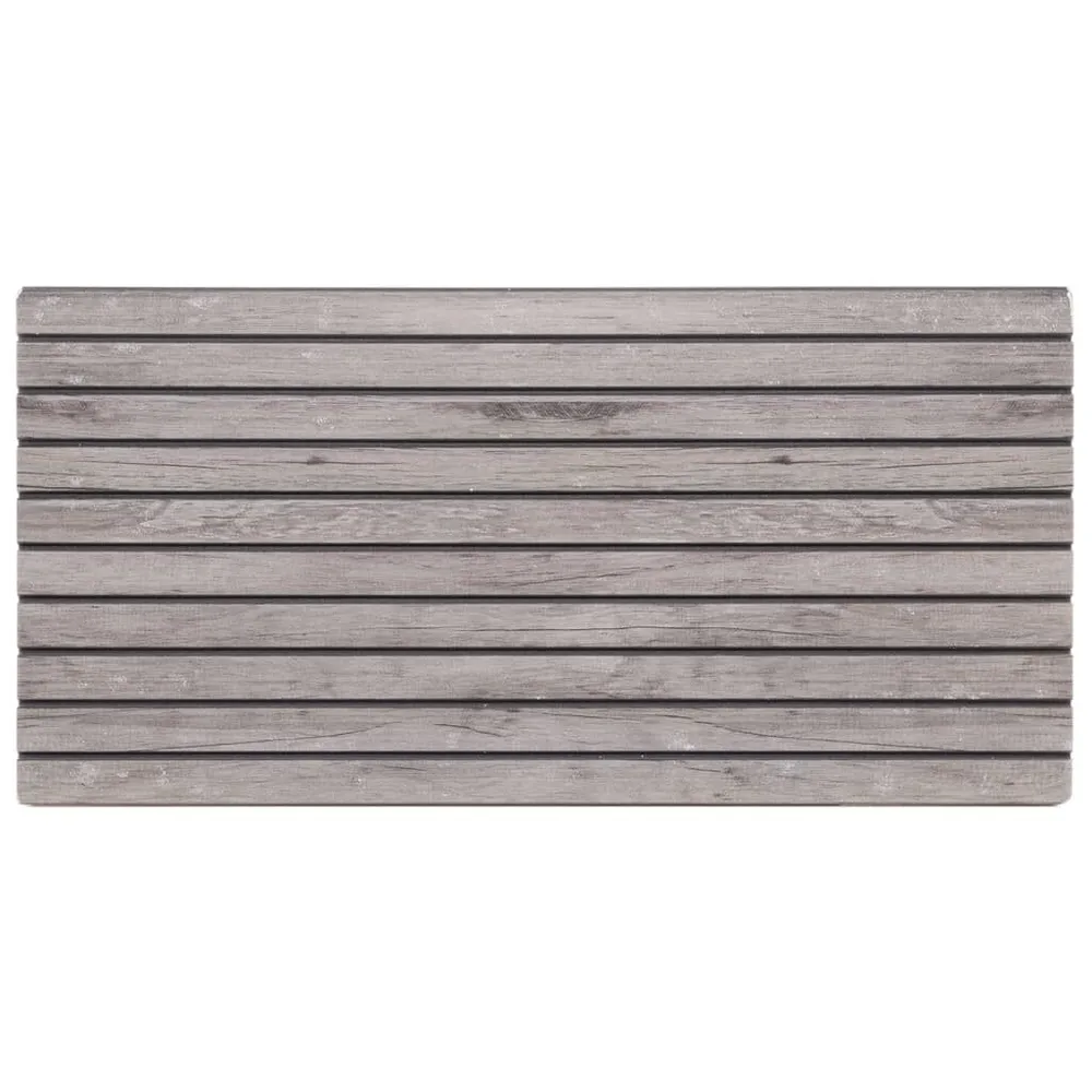 Panneaux muraux 3D 5 pcs gris 100x50 cm EPS