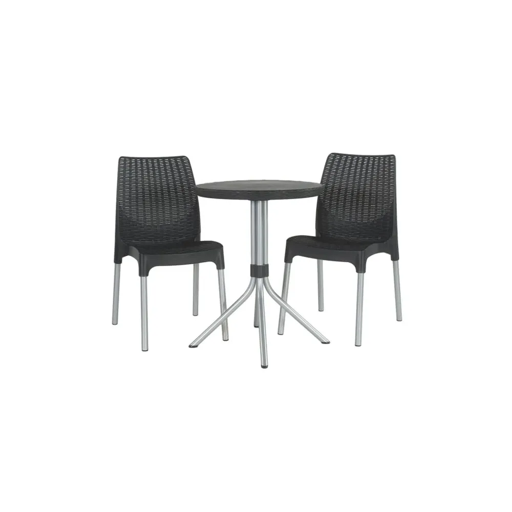 Keter Jeu de bistro Chelsea Graphite 223562