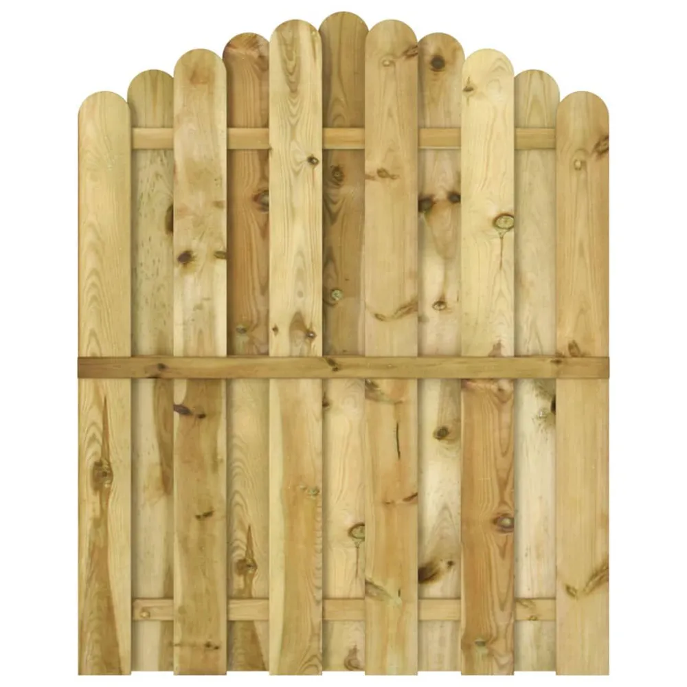 Portail de jardin Bois de pin imprégné 100x125 cm