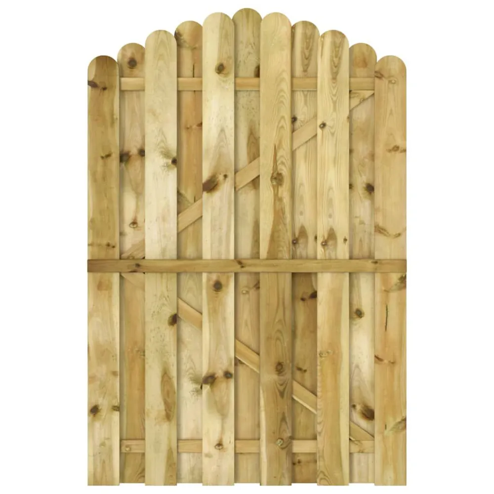 Portail de jardin Bois de pin imprégné 100x150 cm