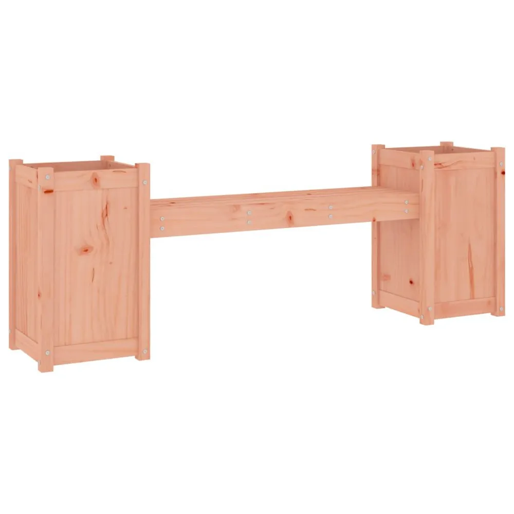 Banc avec jardinières 180x36x63 cm bois massif de douglas