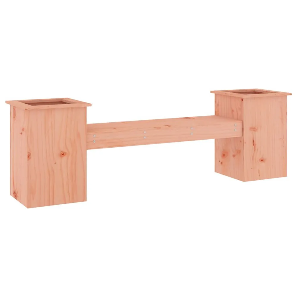 Banc avec jardinières 184,5x39,5x56,5cm bois massif de douglas