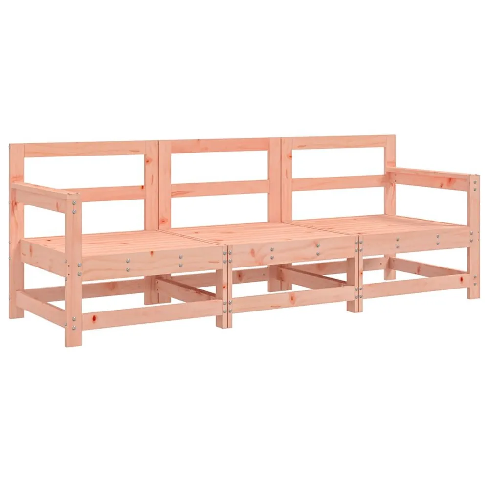 Salon de jardin 3 pcs bois massif douglas