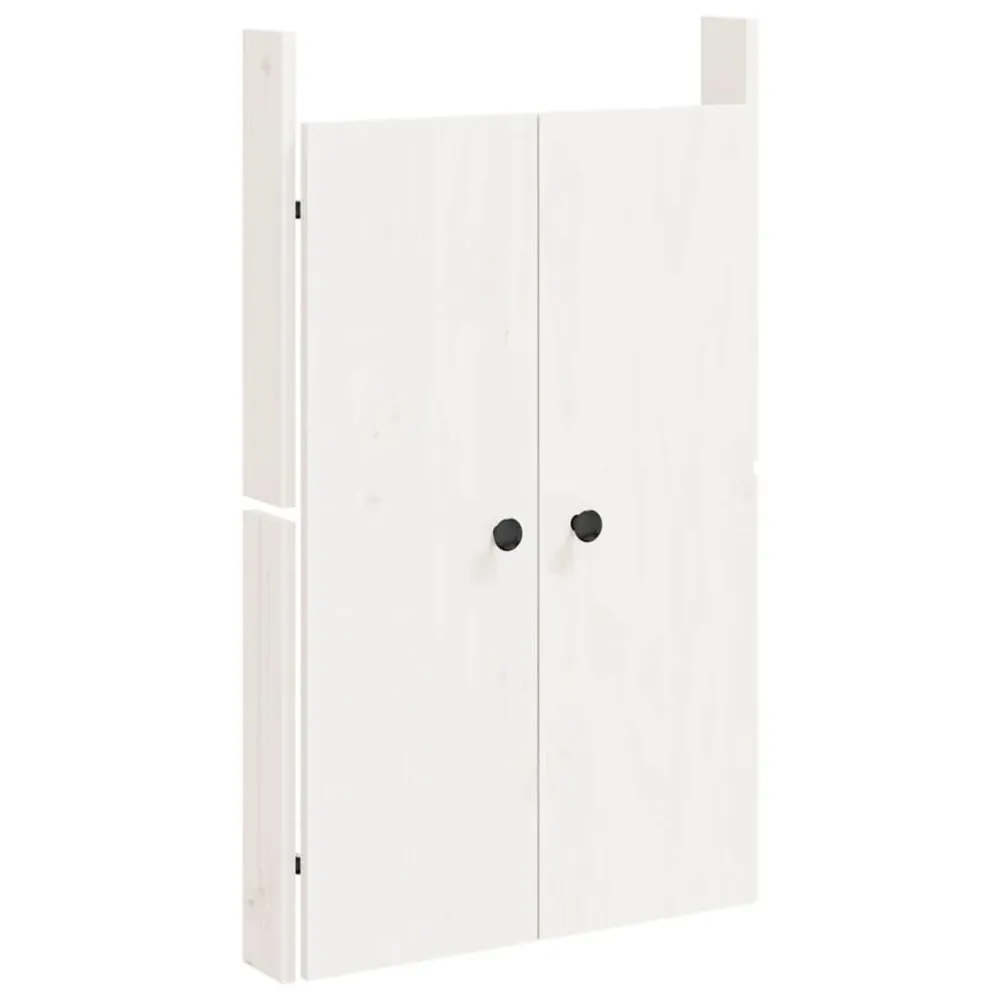 Portes de cuisine d'extérieur blanc 50x9x82 cm bois pin massif