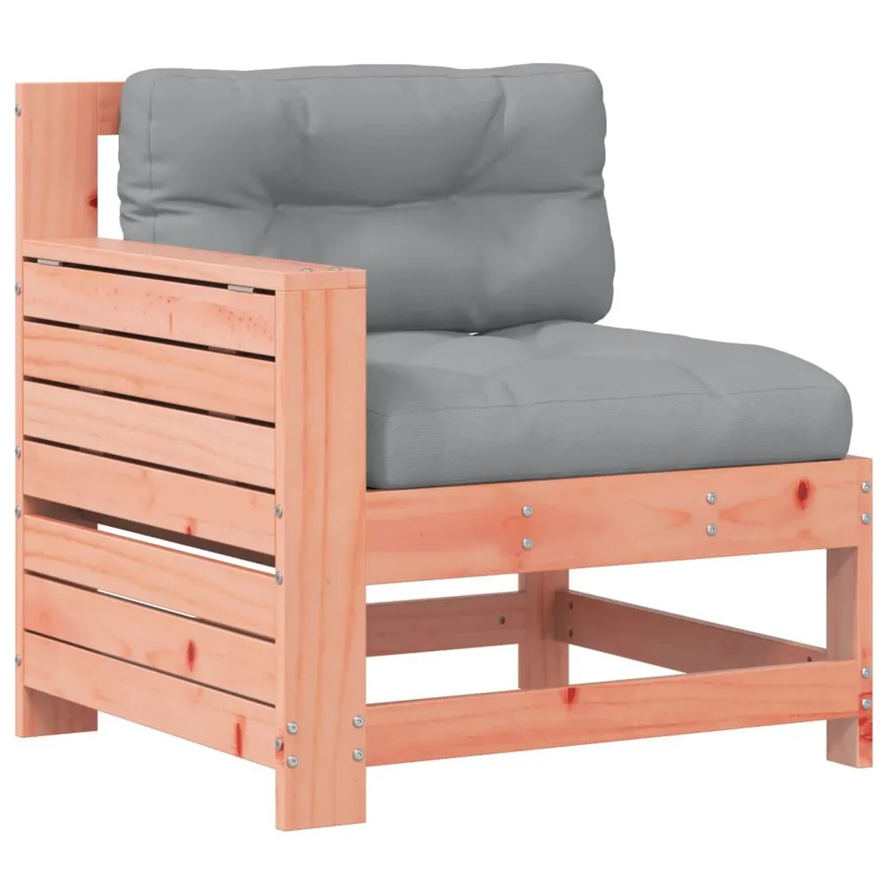 Canapé de jardin accoudoir avec coussin bois massif douglas