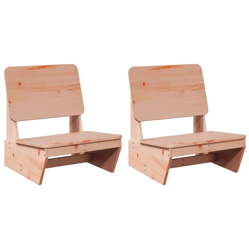 Chaises de jardin lot de 2 60x64x70,5 cm bois massif de douglas