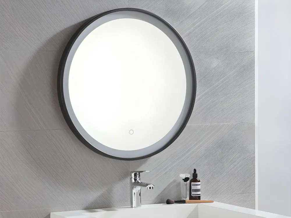 Miroir de salle de bain lumineux rond A LEDS NUMEA - L60 x H60 cm