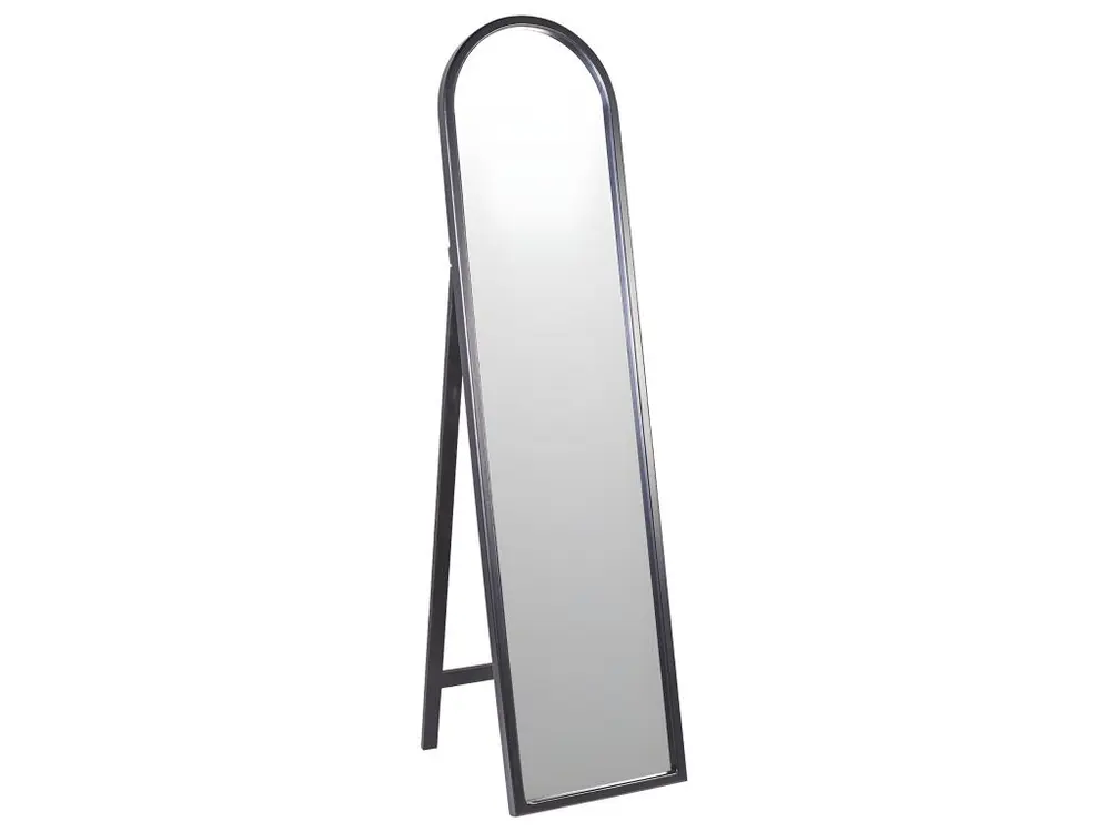 DAKOTA - Miroir sur pied en bois et couleur noir 40 x 160