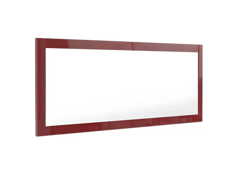 Miroir bordeaux brillant (HxLxP): 139 x 55 x 2