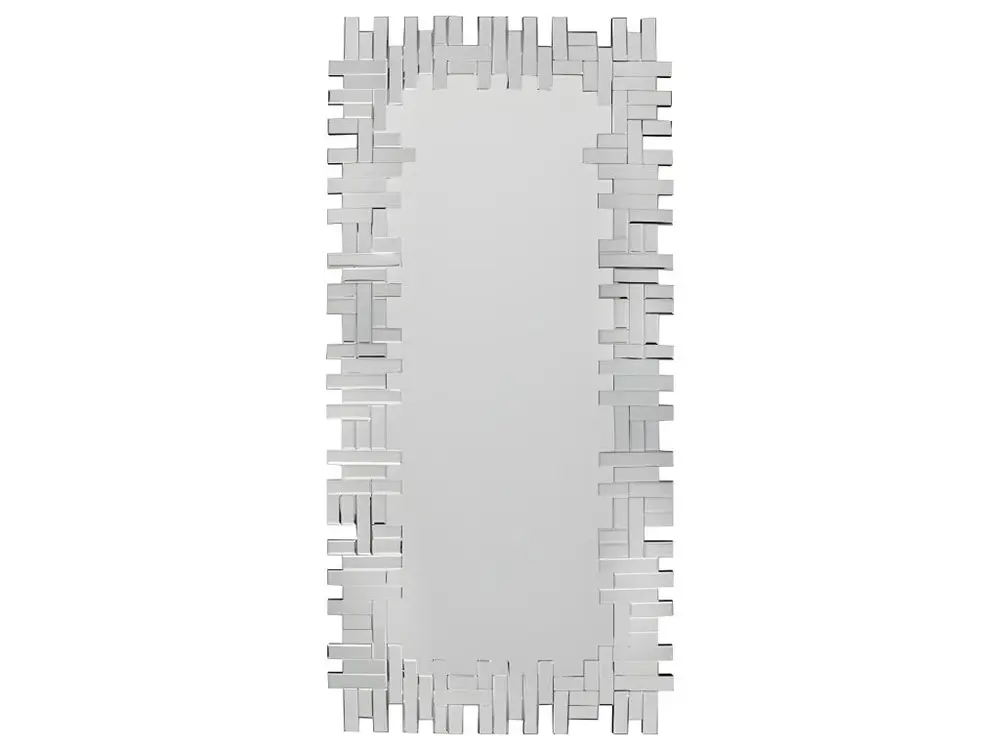 Miroir en inox - L. 57 x H. 120 cm - Argenté - LOLA