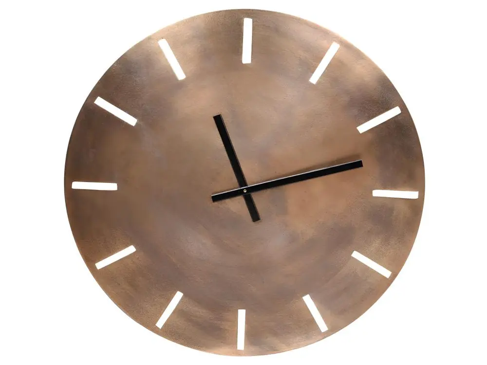 Horloge en métal or 58 cm