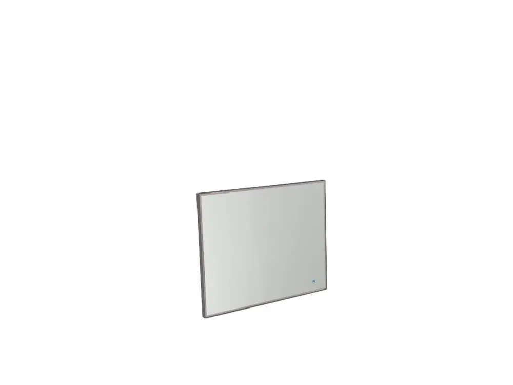 Miroir Mur Lumen - Gris, blanc