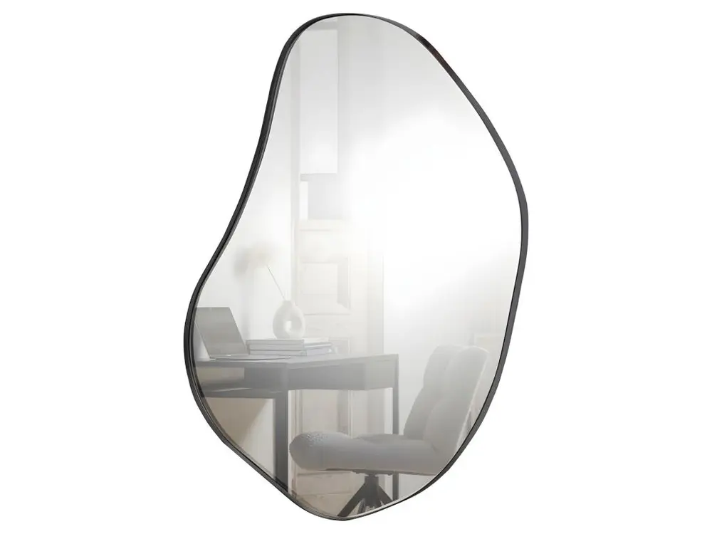 Romee - Miroir de forme organique 100x70cm - Couleur - Noir