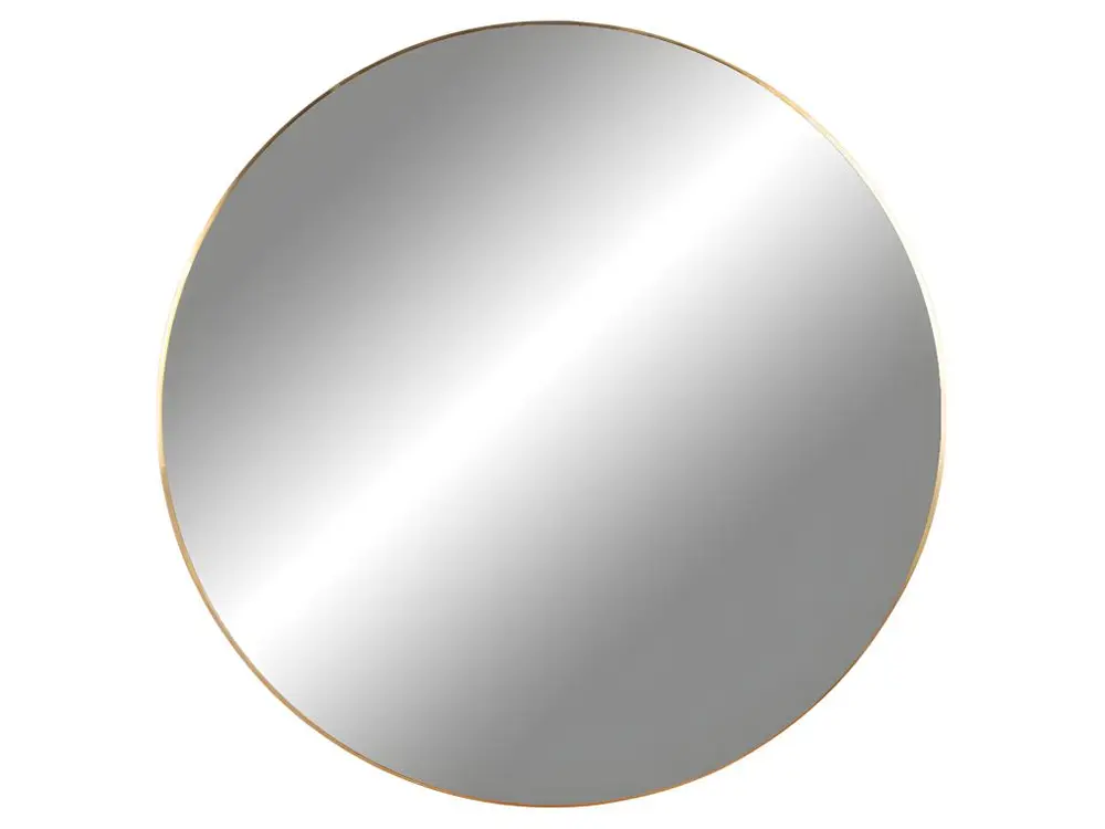 Jersey - Miroir rond en métal ø100cm - Couleur - Laiton