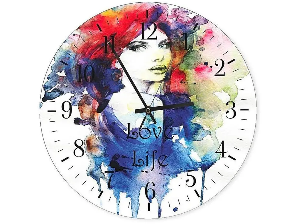 Horloges Murales l'amour vie 3 - 60 x 60 cm