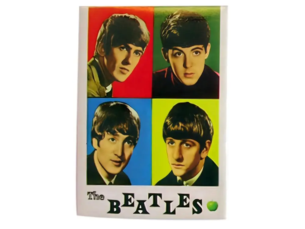 Petit magnet métallique Beatles