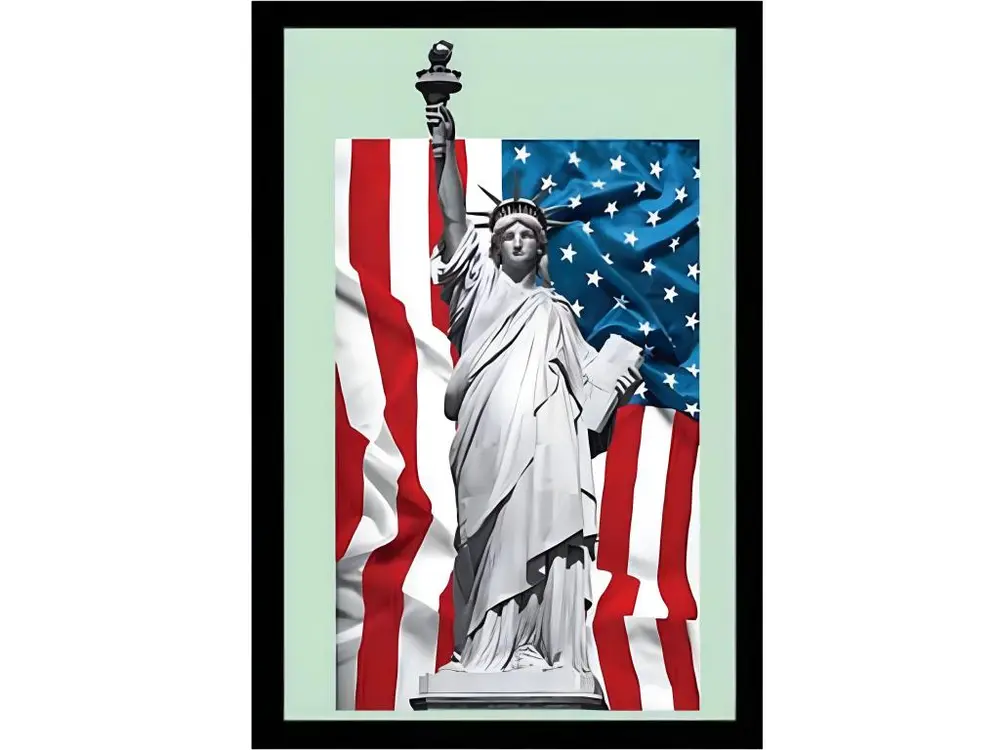 Miroir statue of liberty USA