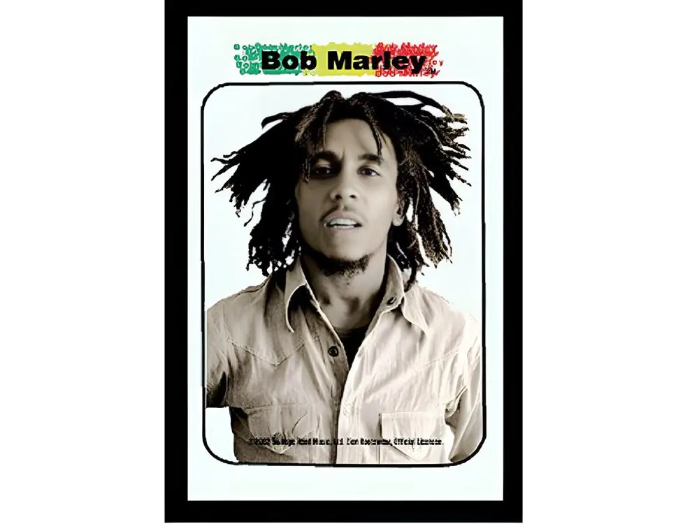 Miroir rectangulaire sérigraphié bob marley