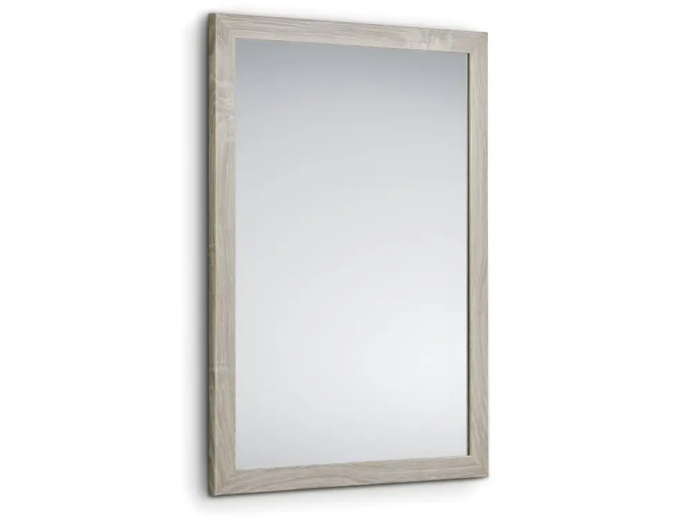 Kim - Miroir avec cadre - Couleur Bois - 48x68cm