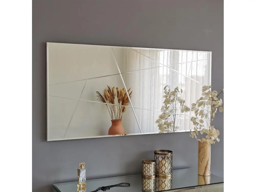 Miroir décoratif Speculo 130x62cm Verre craquelé