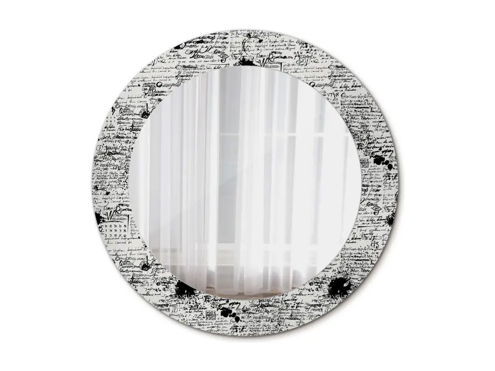 Miroir rond décoratif - Doodles - 60 cm