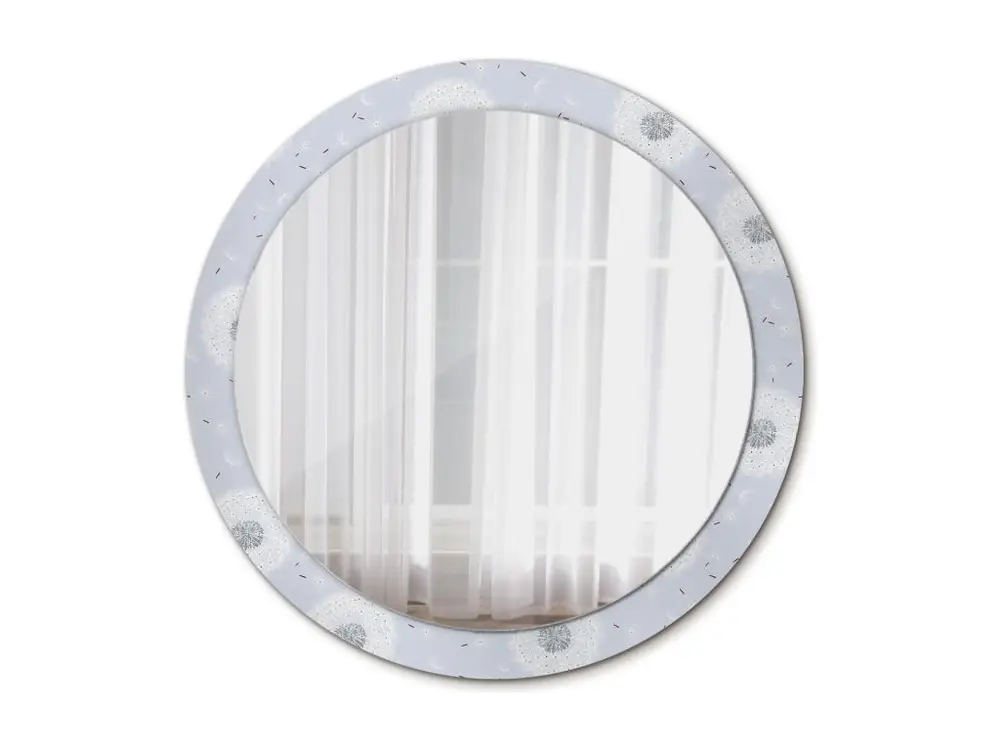 Miroir rond décoratif - Pissenlits - 90 cm