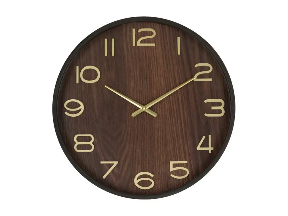 Horloge D38 Ivana bois foncé Atmosphera - Naturel fonce