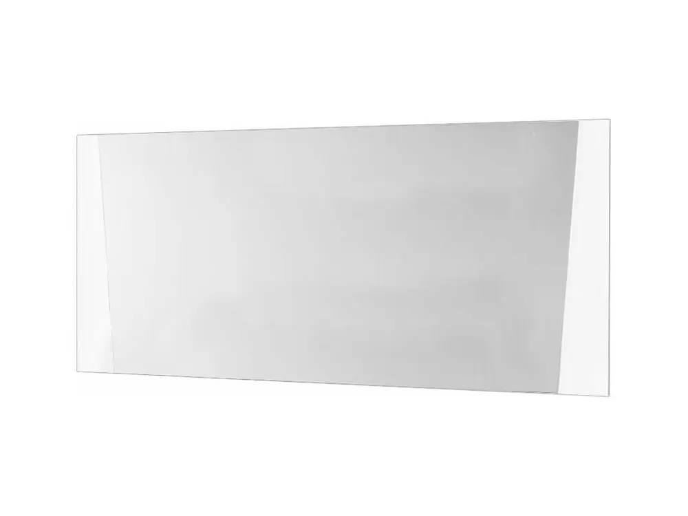 Miroir mural bois blanc et noir vernis laqué brillant Bilia 190cm