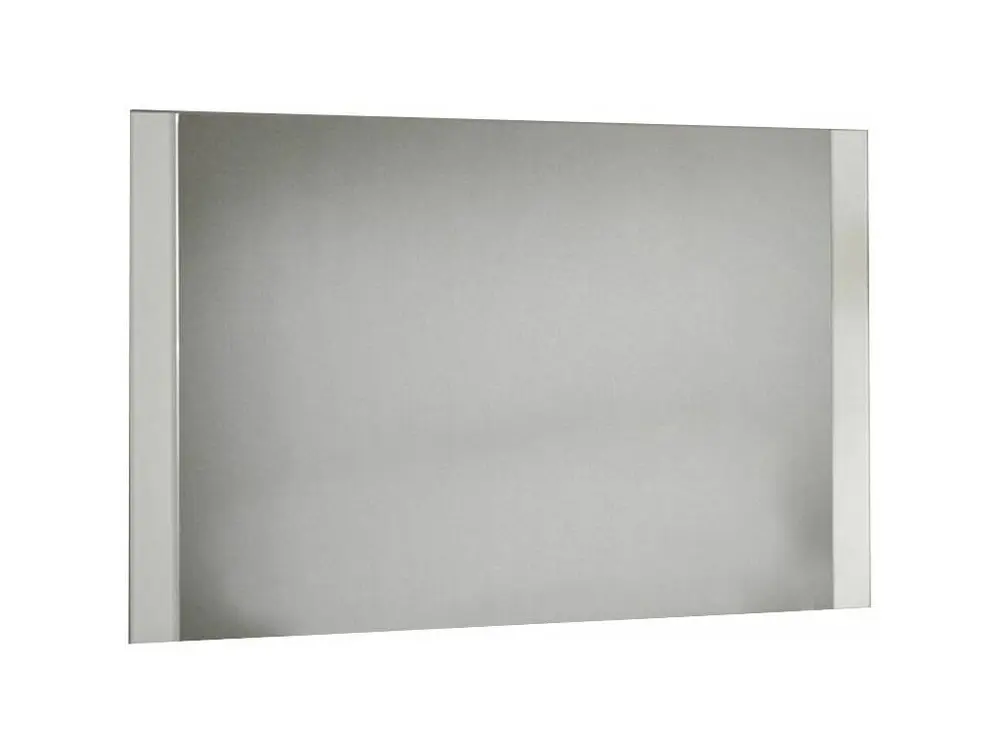 Miroir mural moderne bois brillant blanc Sting 130cm