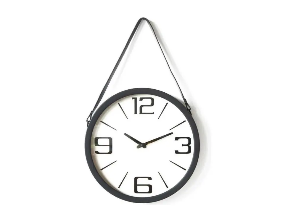 Horloge Murale Design "Anthony" 38cm Noir