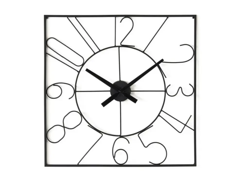 Horloge Murale Design "Phanton" 60cm Noir