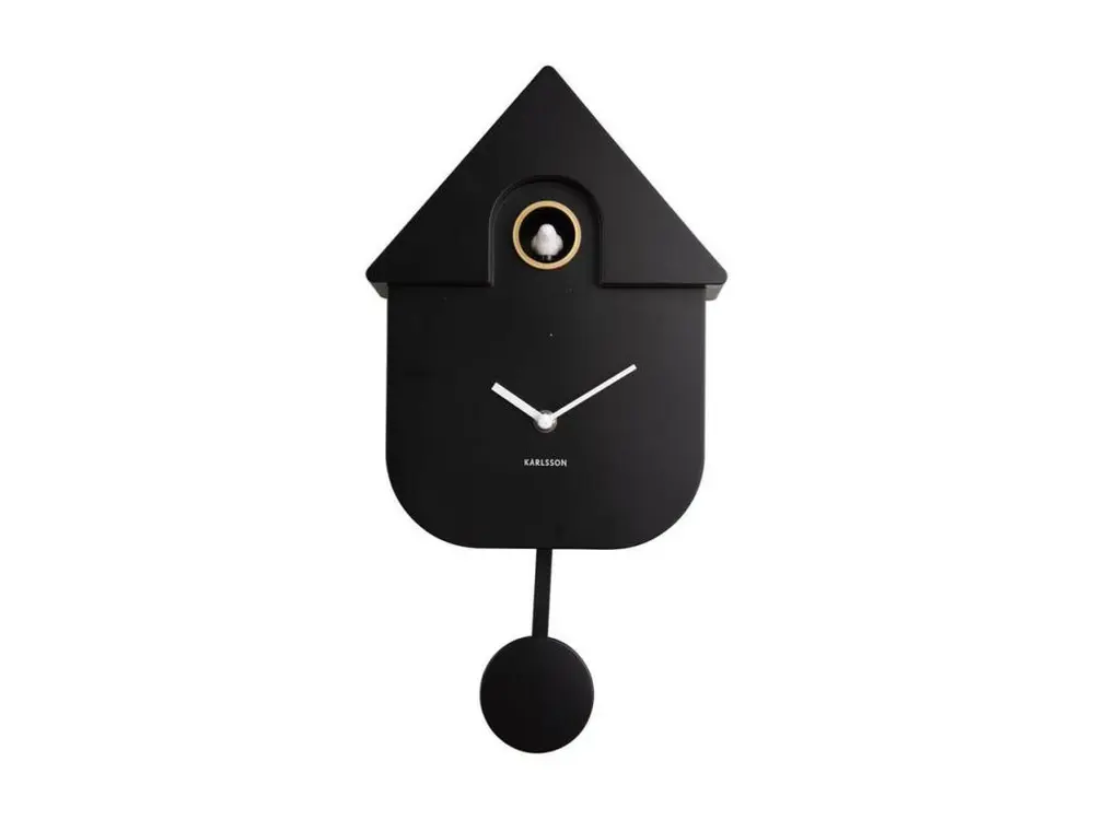 Horloge Coucou moderne Noir Present Time