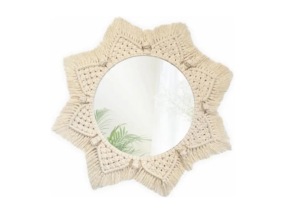 MIROIR REA BOHO 53CM 322048 BEIGE