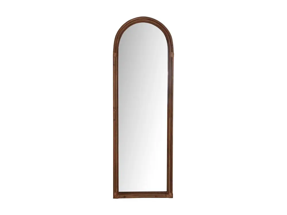 Miroir en rotin marron 52x4x153 cm