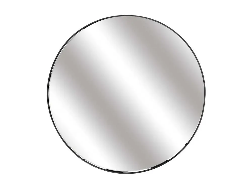 Miroir rond avec étagère en fer 45 cm