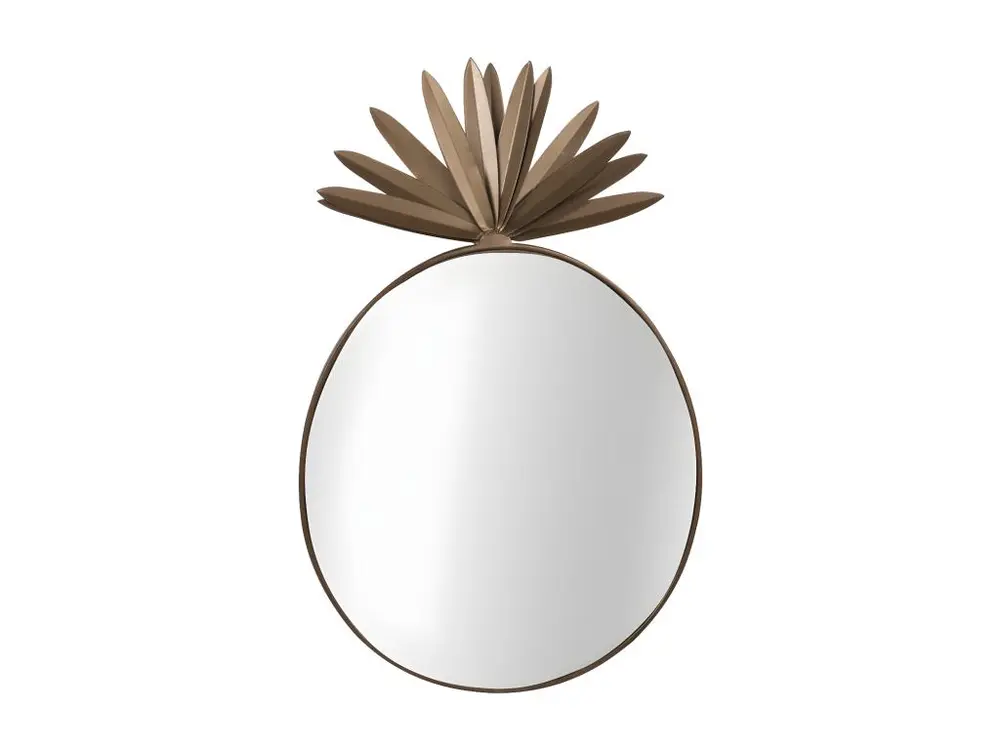 Miroir Ananas doré 56 cm