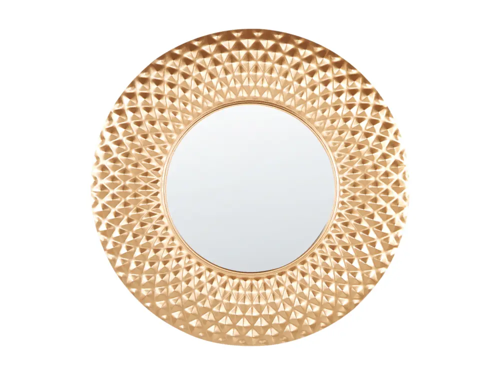 Miroir mural rond doré ø 60 cm COMBE