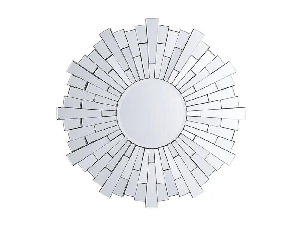 Miroir rond argenté ø 70 cm VIRE