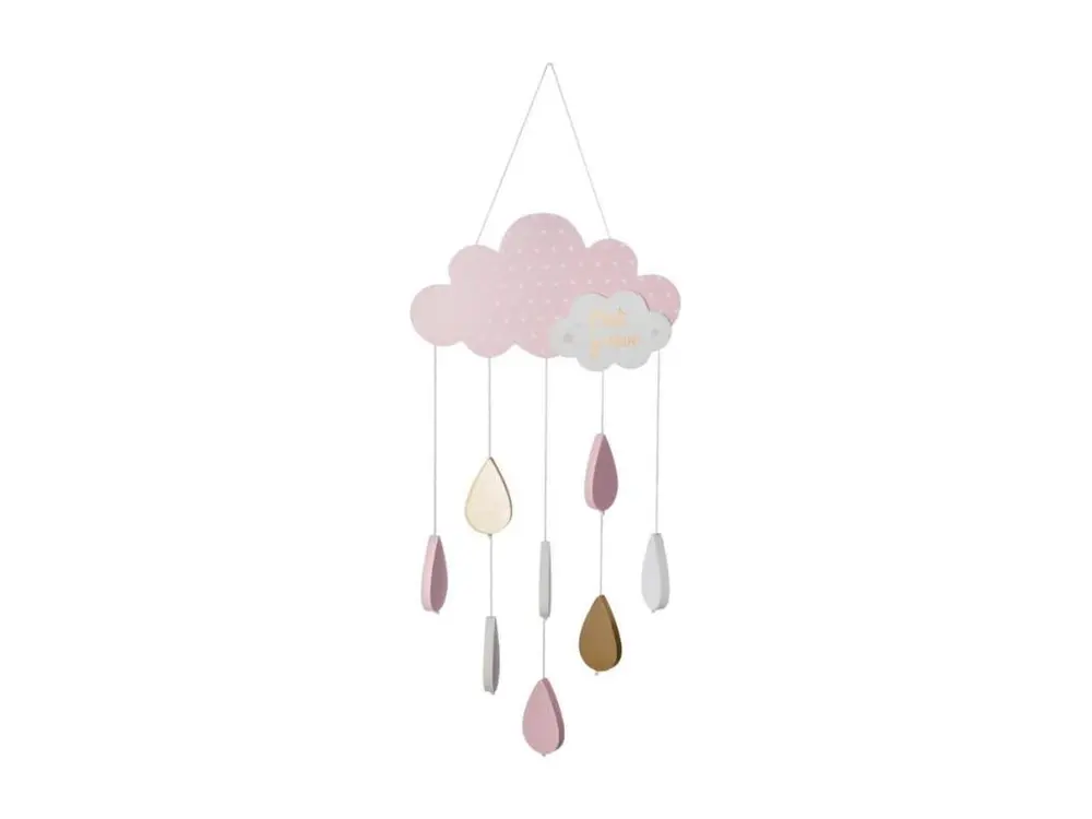 Suspension Enfant "Nuage" 57cm Rose