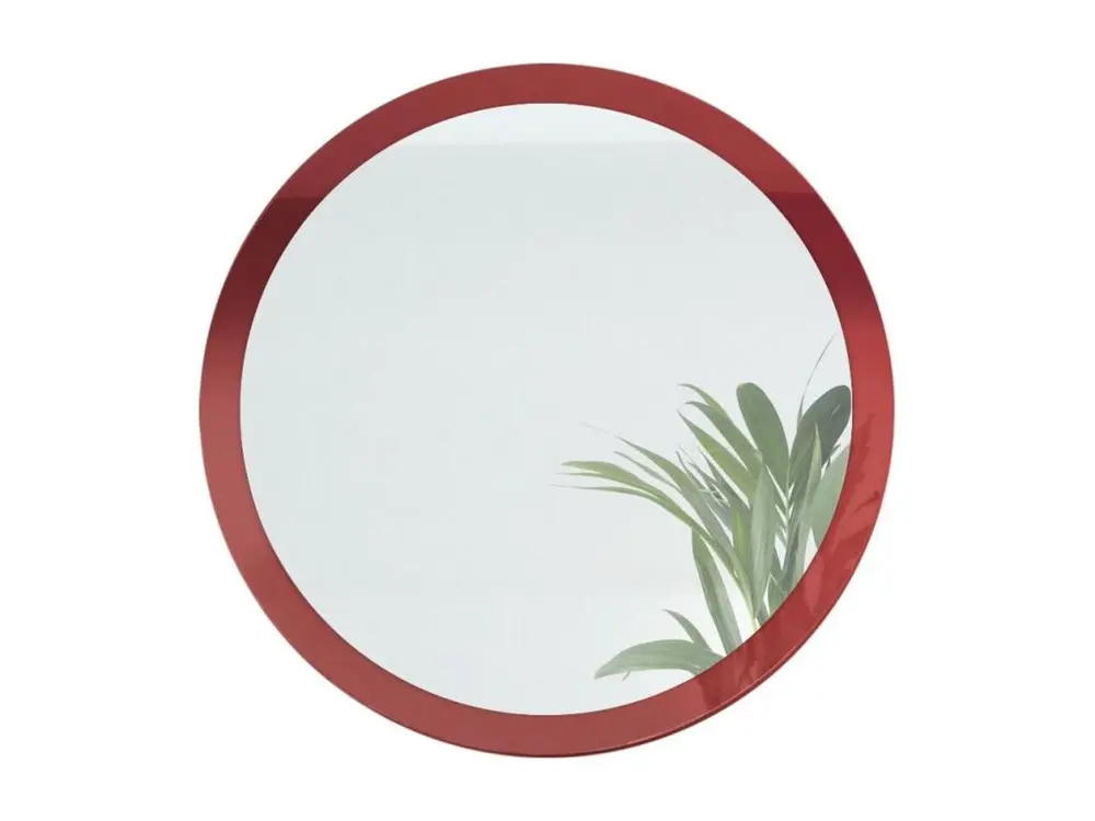 Miroir 80 Cm Bordeaux Laqué