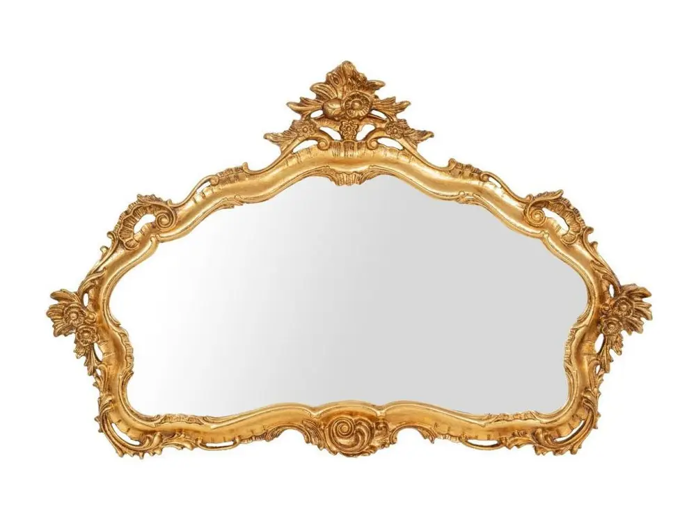 Miroir Baroque Lustre en bois - 110x72 cm