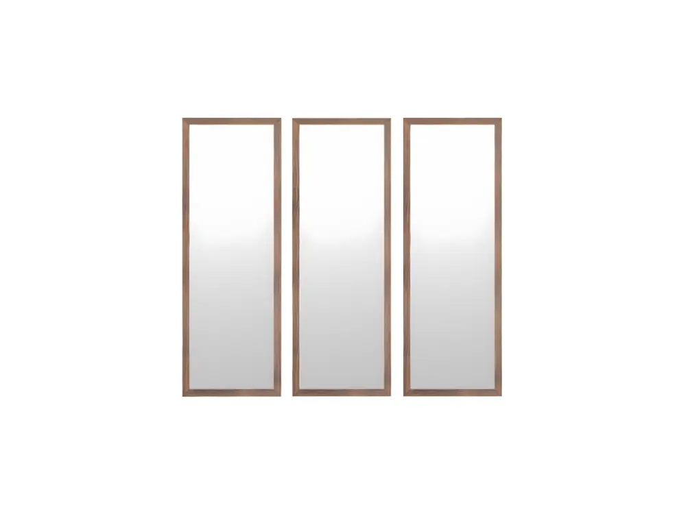 Set de 3 miroirs en bois 30x90cm